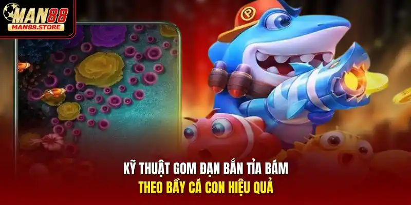 Kỹ thuật gom đạn bắn tỉa bám theo bầy cá con hiệu quả