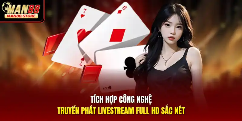 Tích hợp công nghệ truyền phát livestream full HD sắc nét