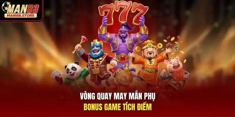Vòng quay may mắn phụ Bonus Game tích điểm